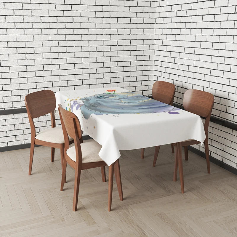 Home tablecloths for dining tables Anime decoration and rectangular table accessories waterproof cloth Anti-stain tablecloth