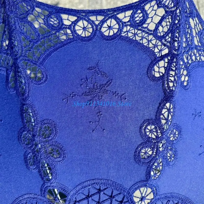  Elegant Lace Embroidered Umbrella   Wooden Handle for Wedding Decorative Parasol