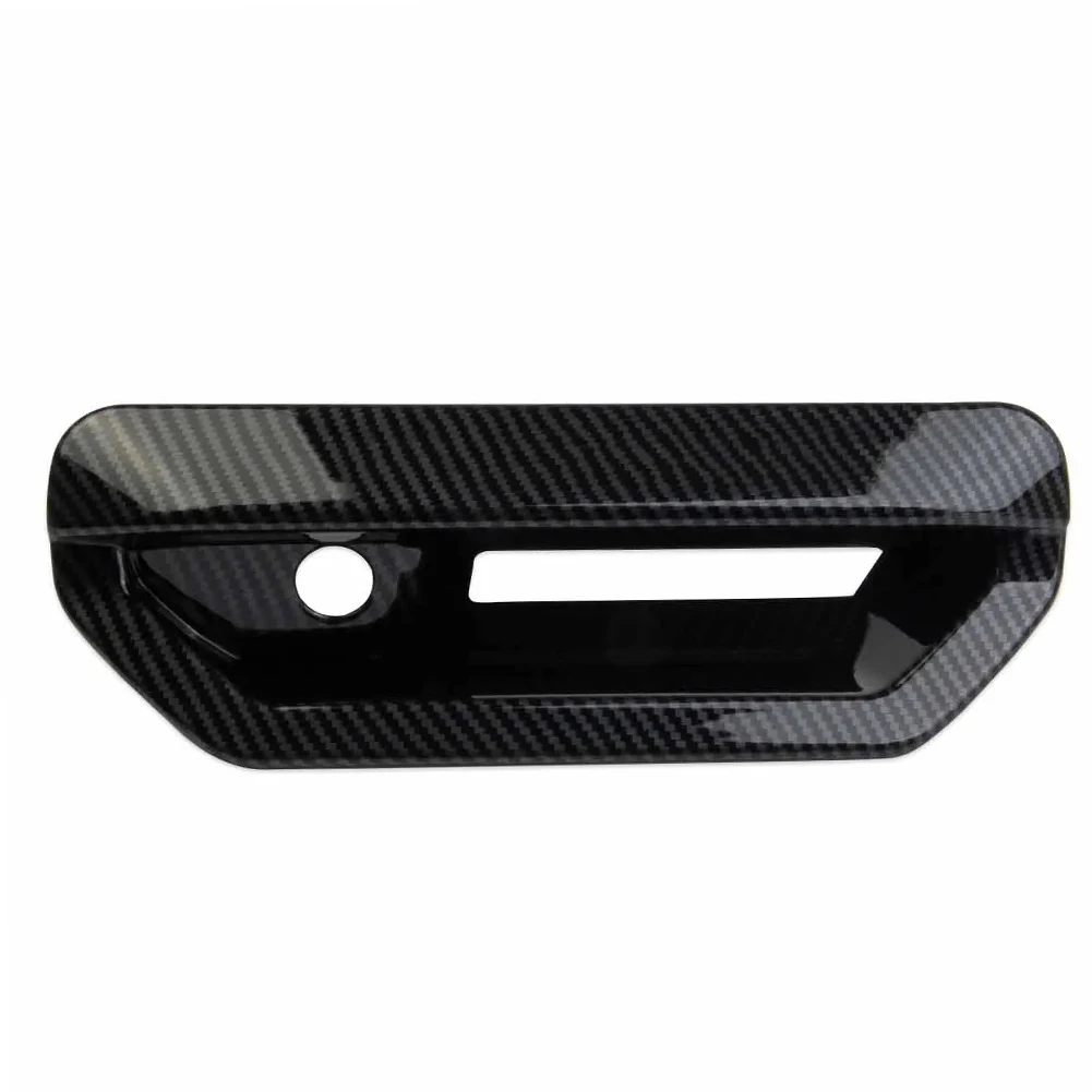 

Rear Trunk Tailgate Door Handle Cover Trim ABS Carbon Fiber Style Fit for Hyundai Santa Cruz 2023-2022