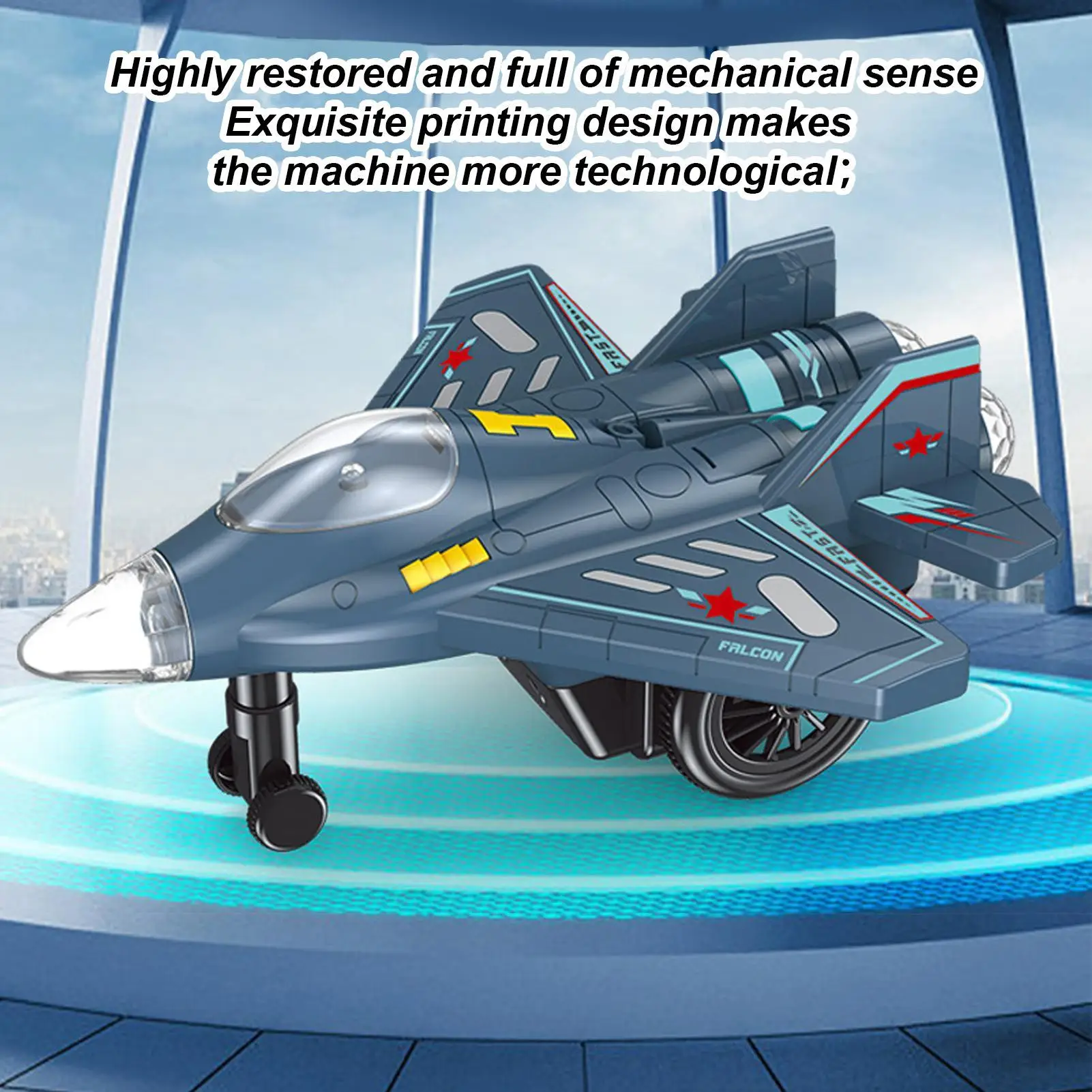 Avion RC jouet volant télécommandé avion RC avion télécommandé avion de voltige avec lumières et musique pour les enfants et