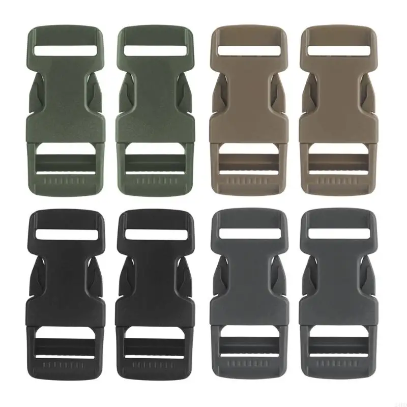 2 Pcs Replacement Buckles for 2cm Webbing Strap Quick Side Release Buckles Multifunctional Buckles Clips No Sewing Clips 24BD