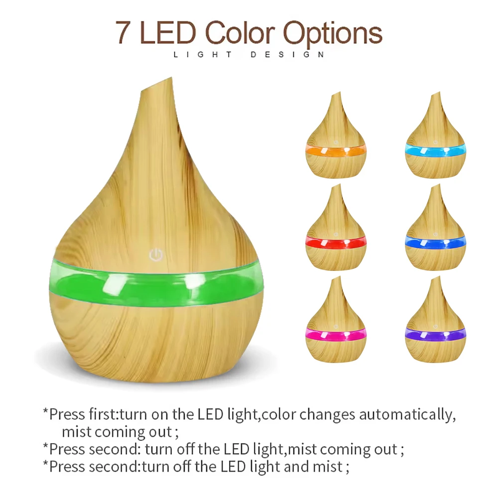 Увлажнитель воздуха, 300 мл, с питанием от USB