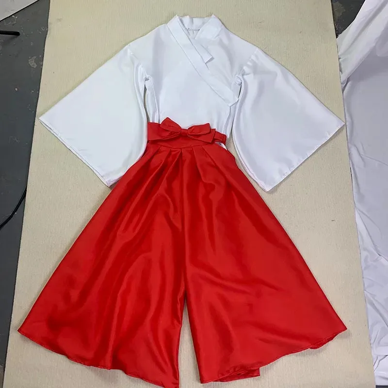 Disfraz de Iori Utahime, disfraz de Anime japonés, pantalones rojos y blancos, falda, tocado, peluca para Comic Con Iori Utahime, Kimono