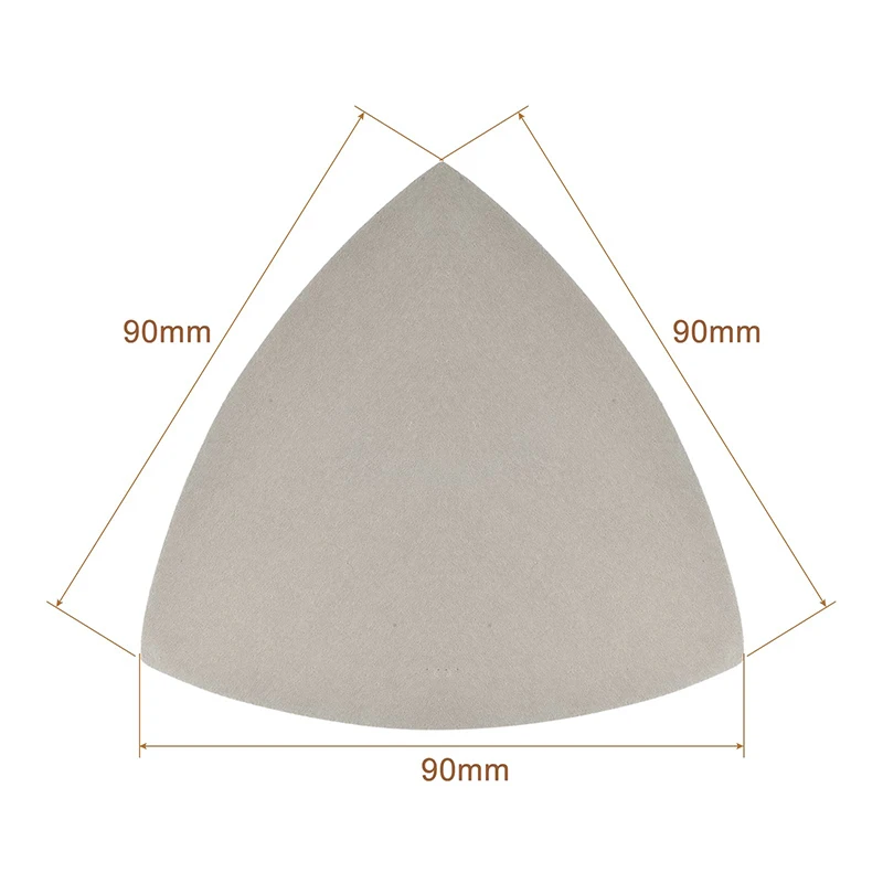 90x90x90mm Triangular Sandpaper 60 Grit-10000 Grit Wet Dry Flocking Sanding Disc Abrasive Tools for Polishing & Grinding