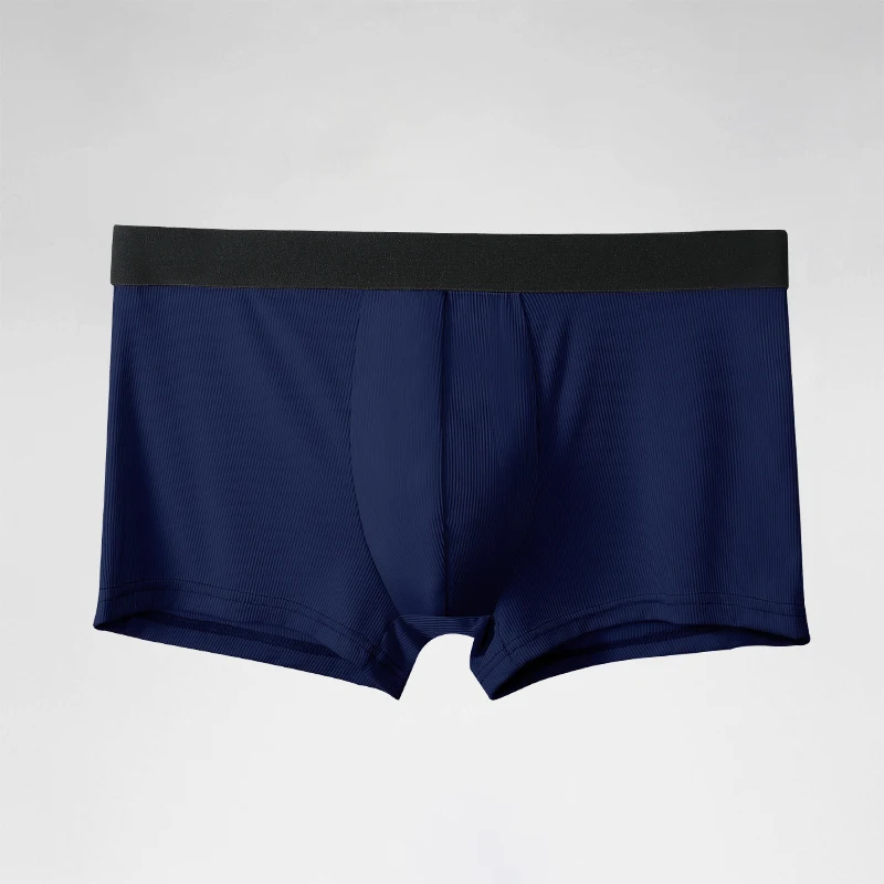 Men's Underwear, Men's Ice Silk Comfortable and Breathable Sports Boxer Shorts, Trendy and Stylish, Summer Thin Style Boxer Briefs