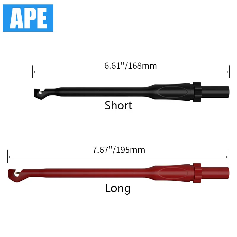 Electronic Wire Piercing Probe Clip Ferramenta de Diagnóstico Automotivo Tester Fio de Perfuração Isolamento de Pinos Traseiros Pacote 2