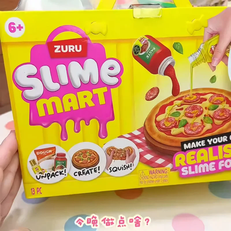 

Zuru Slime Mart слепая коробка Diy подарочные игрушки снятие стресса слизь подарок гамбургер пицца корзина для покупок Diy Set Mystery Box