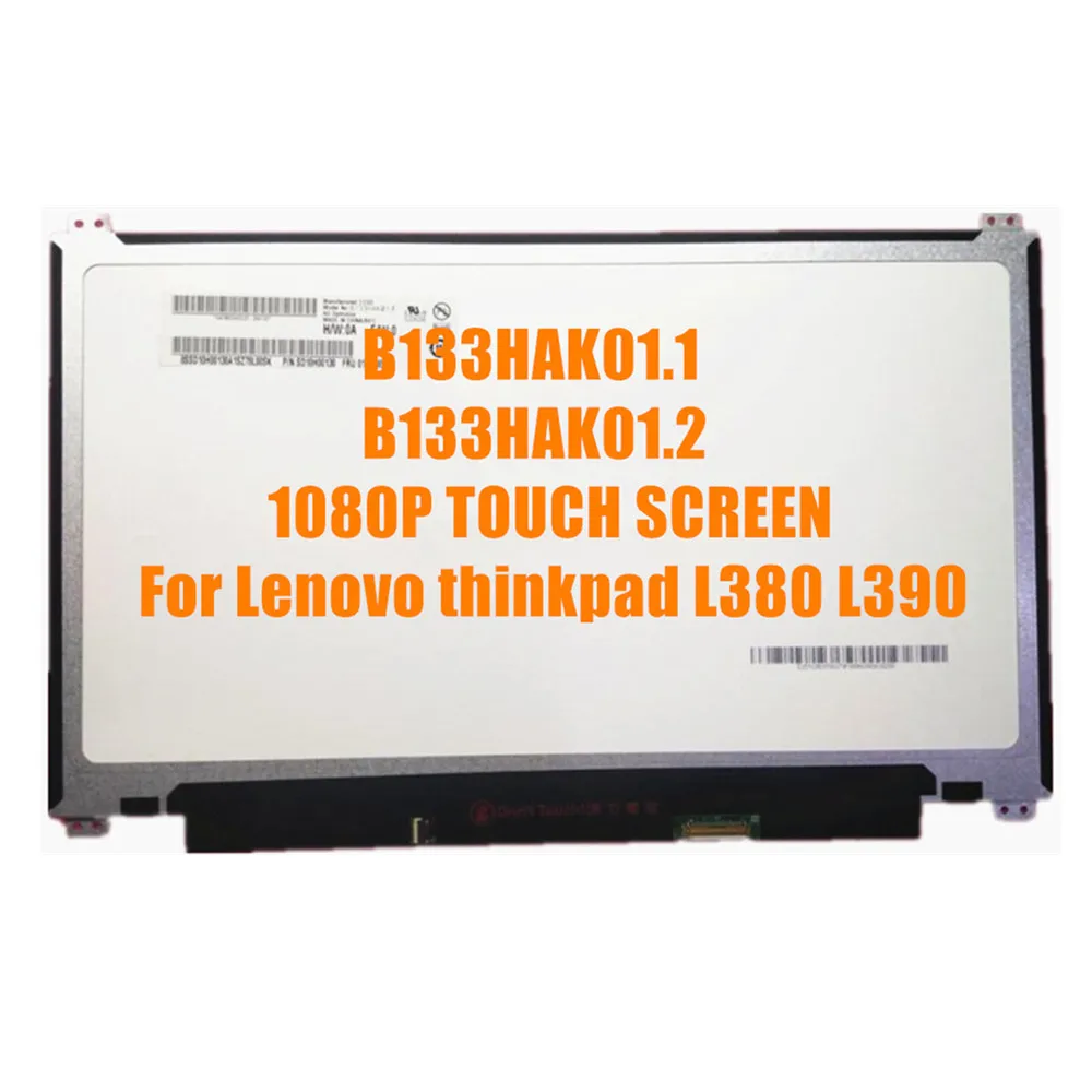 Imagem -04 - Touch Screen Fhd Matrix Display Lcd Substituição para Lenovo Thinkpad L380 L390 13.3 B133hak01.1 Fit B133hak01.2