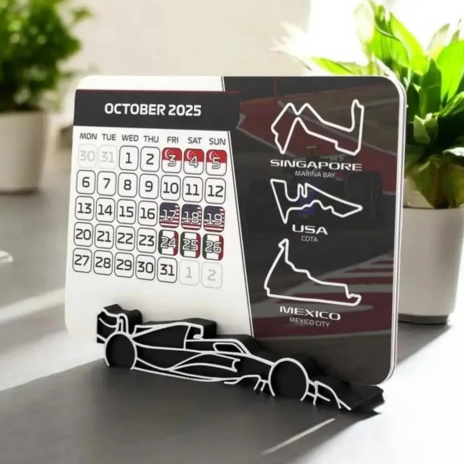 2025 مخطط التقويم الرياضي المسار الأحداث الكبرى للتخصيص جدول جدار المسح الجاف لفرق التدريب ديكور المكتب حجم A4 #1