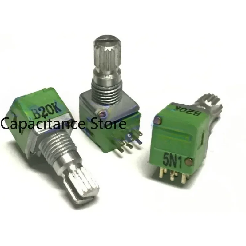 

5PCS 09 type dual B20K B50K audio amplifier computer speaker volume potentiometer