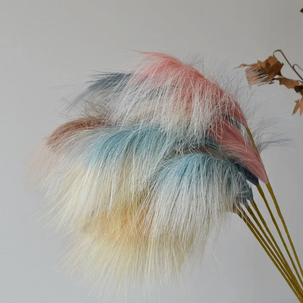 

Artificial Pampas Grass Simulation Feather Festival Wedding Prop Reed Hair Home Decoration Ornament Flower Arrangement 1pc