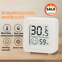 Mini LCD Digital Thermometer Hygrometer Indoor Room Temperature Humidity Meter Sensor Gauge Weather Station 4Pcs Set New