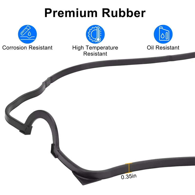 VS50499R Комплект прокладок клапанной крышки подходит для Honda Civic Coupe Sedan DX EX LX 1.6L SOHC L4 D16Y7 VS50500R