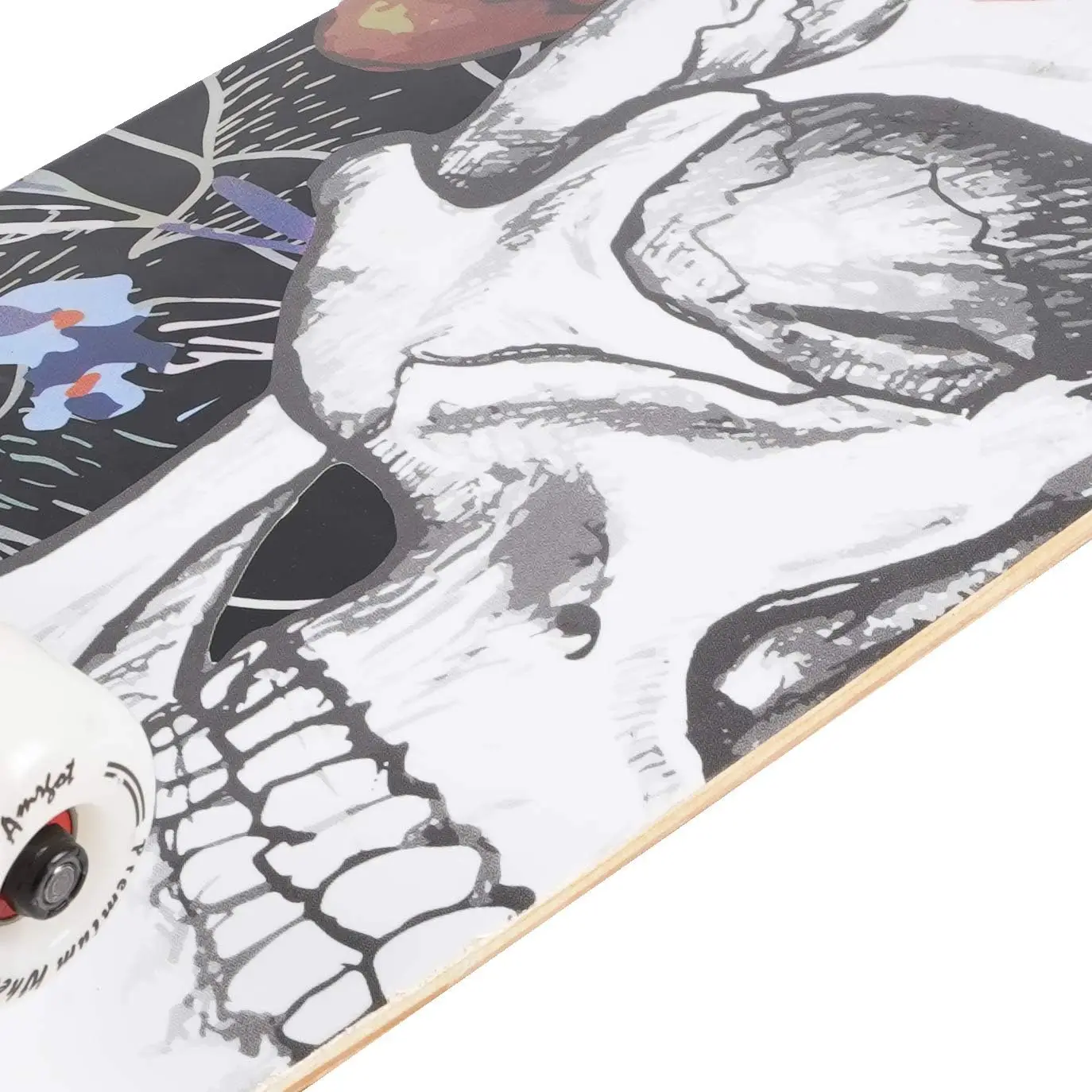 Skateboard complet 31 x 8 pouces pour débutants, enfants et adultes, pont en érable à 7 couches avec double coup de pied concave