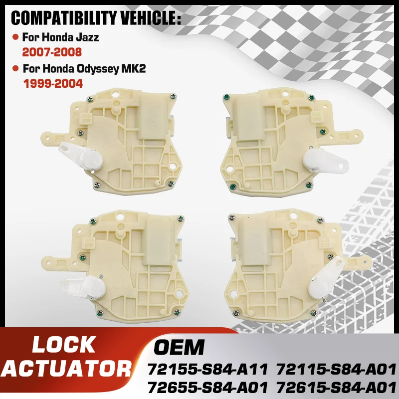 

Door Lock Actuator For Honda Jazz 2007-2008 Honda Odyssey MK2 1999-2004 72155-S84-A11 72115-S84-A01 72655-S84-A01 72615-S84-A01