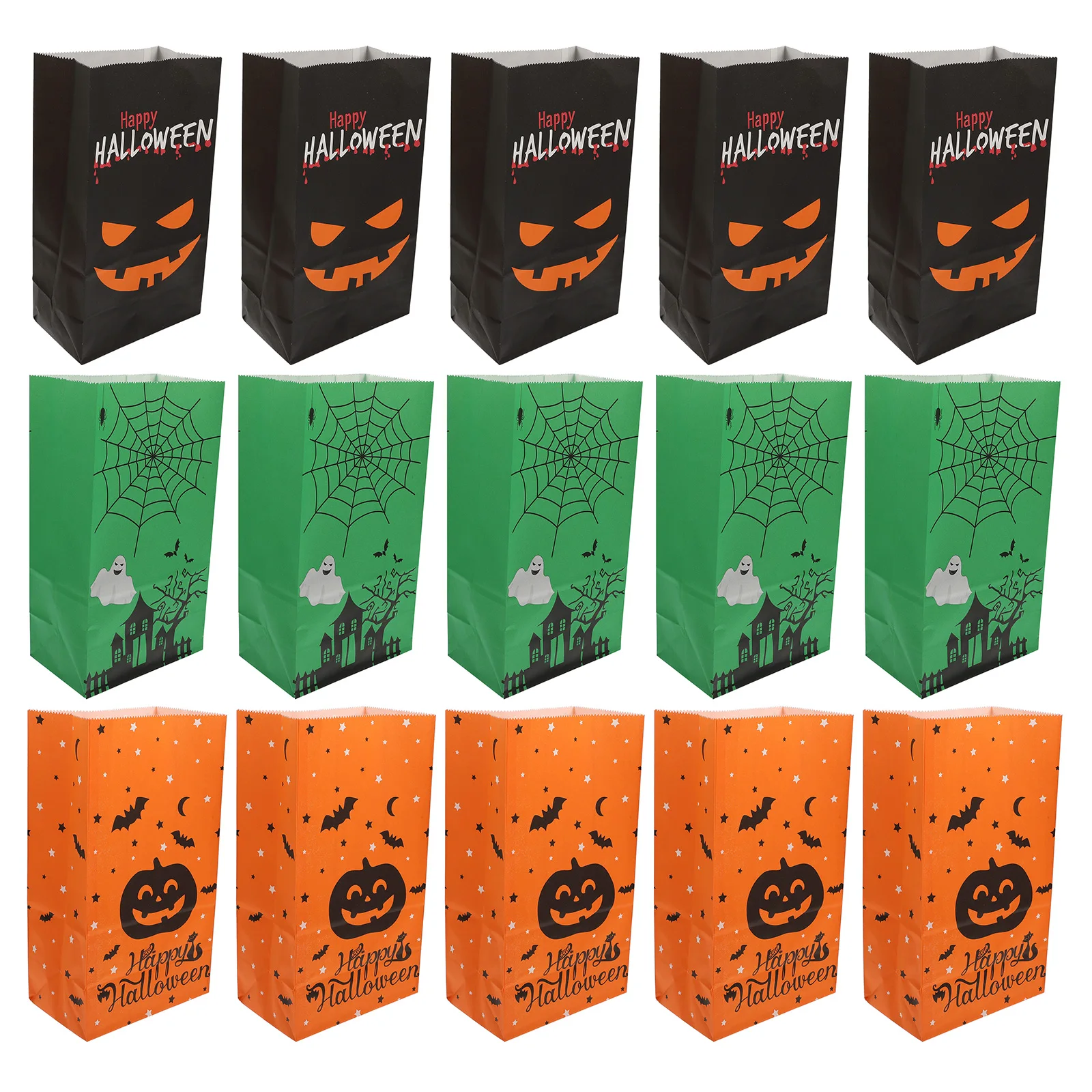 

30 Pcs C Halloween C y Bags y Snack Gift Wrapping Party Favors Biodegradable Sturdy Child Paper Gift Bags Birthday