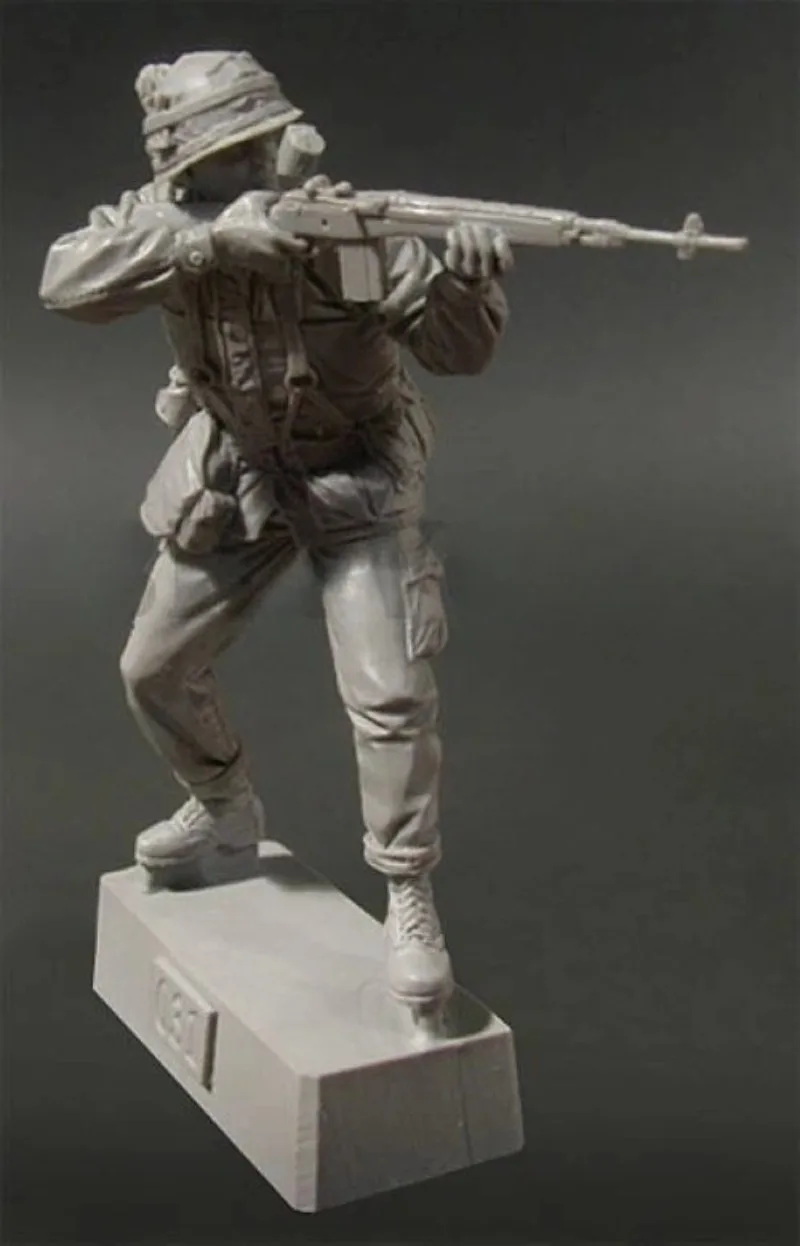 1/35 Scale High Quality Resin ScaleModel Figure Kit, Historical Military Model U.S.M.C. Sharpshooter, Unassembled and Unpainted