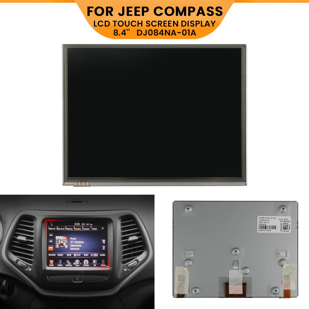 NEW DJ084NA-01A OEM 8.4 inch LCD Touch Screen For Jeep Grand Chrysler 200 300 for Dodge RAM 1500 2013-2017 Car Navigation Radio
