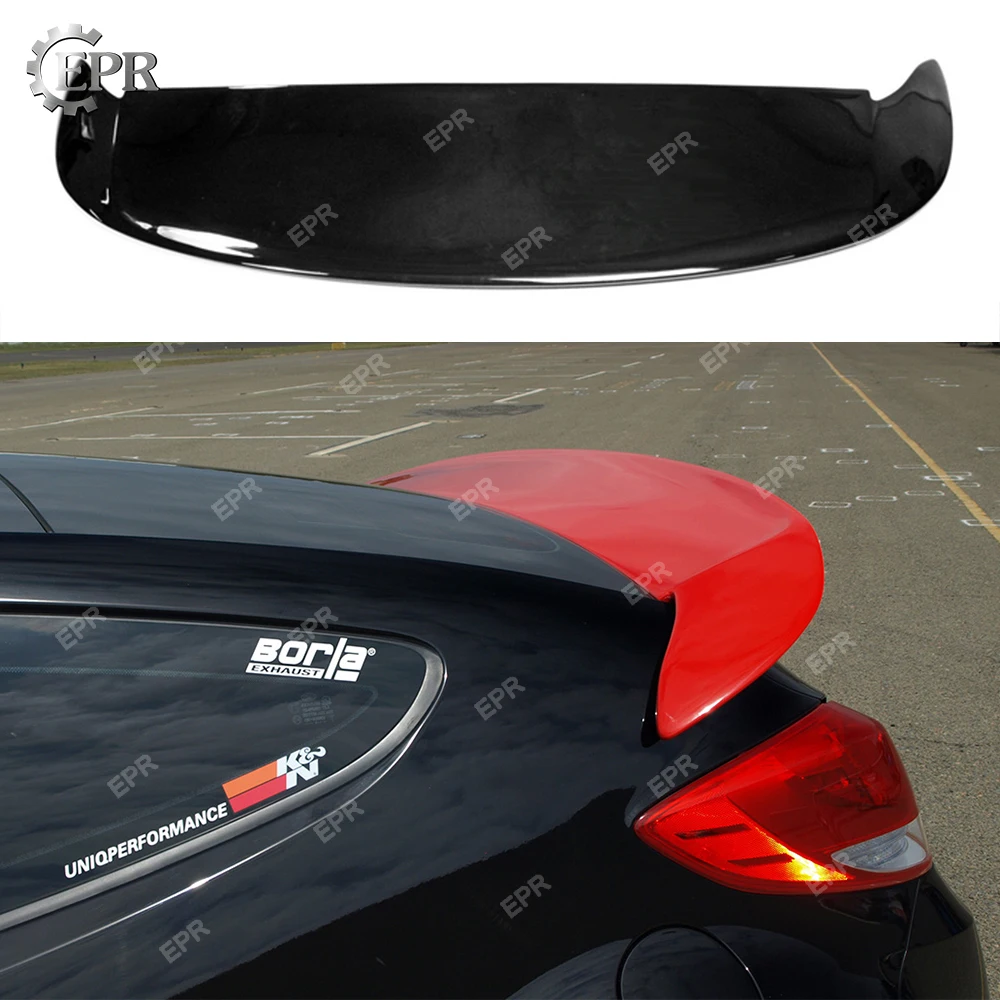 

FRP Rear Spoiler For Veloster D Style Fiber Glass Rear Roof Wing Lip(Turbo Need Brake Light)Tuning Trim Accessories For Veloster