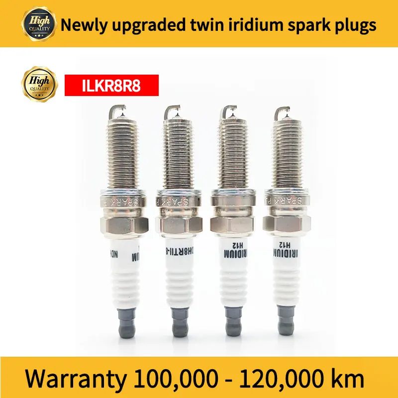 F4J16-3707010 Dual Iridium Spark Plug 94109/ILKR8R8 Champion RER6WYPB CHANGAN H15T0020700 CS75