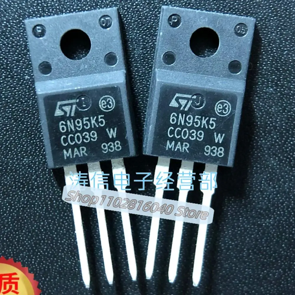 10PCS/Lot 6N95K5 STF6N95K5 STP6N95K5   6A 950V  Best Quality Imported Original Spot