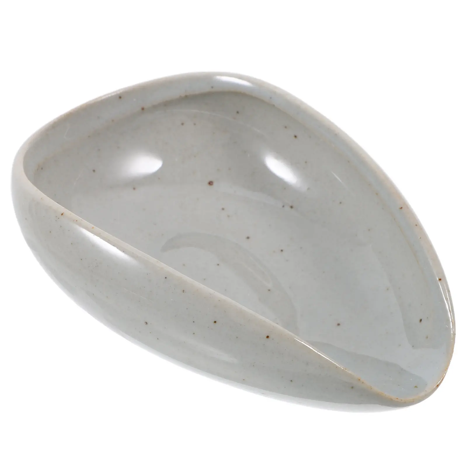 Ceramic Coffee Bean Tray Dosing Cup Weighing Dish for Beans Grounds Tea Leaves Compact Design Non-Roll Edge Glossy Finish Home view 6