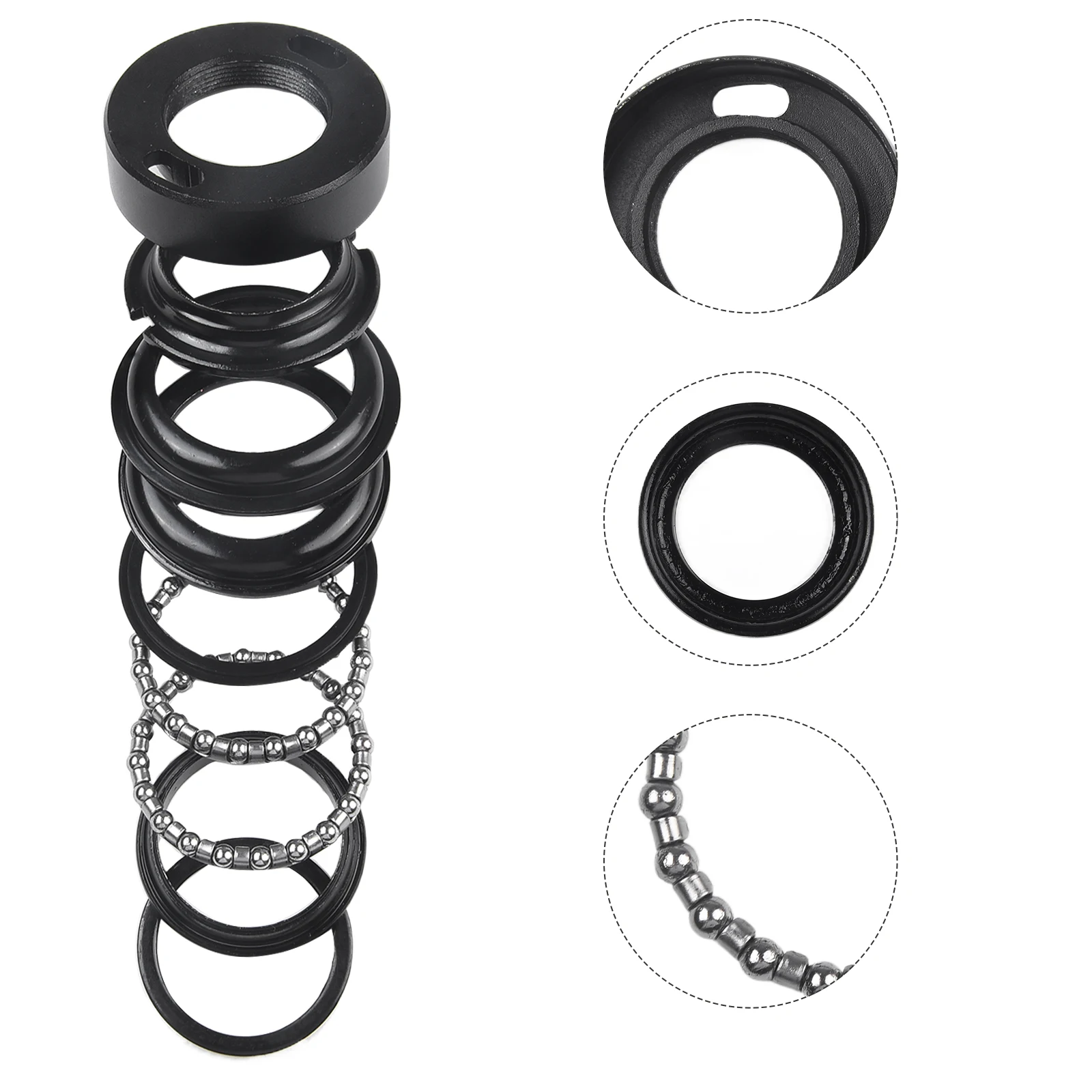 

One Set Headset Ebike Bearing Good Compatibility Bearing Headset Electric Vehicle Bead Frame Ebike Practical To Use