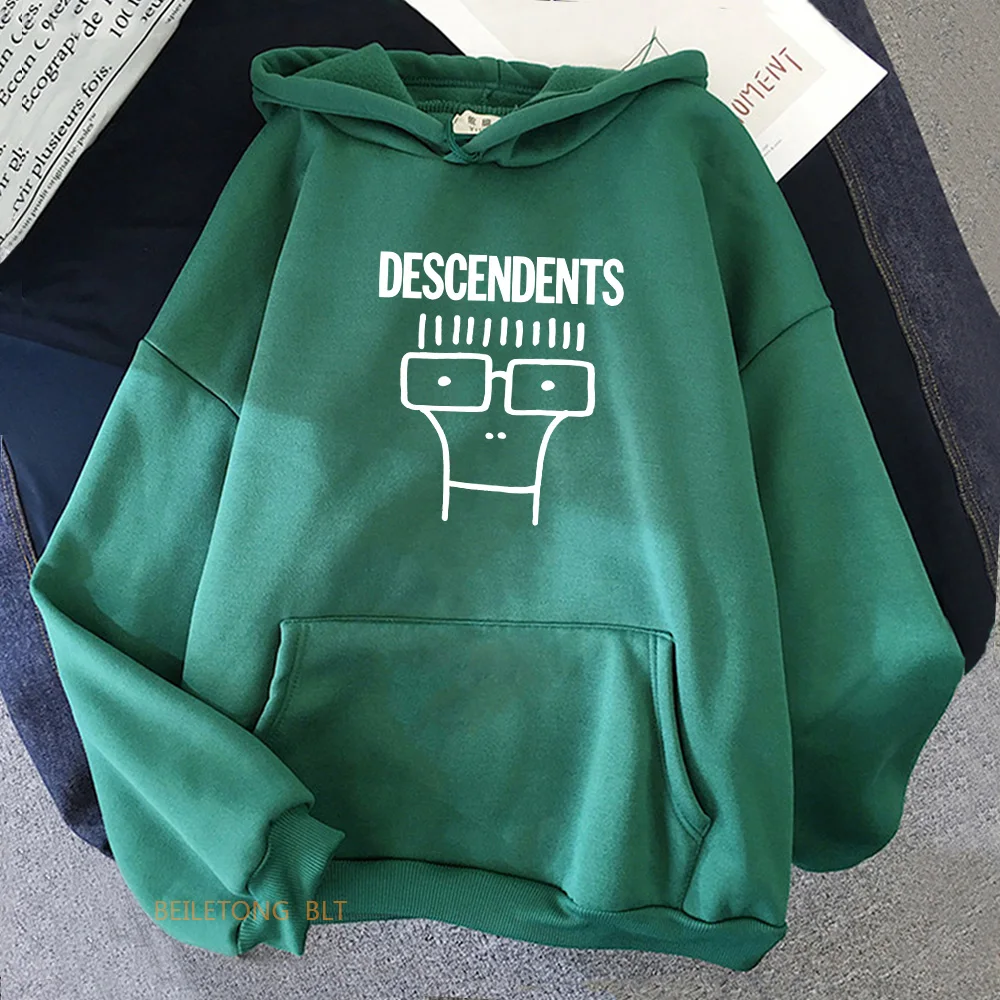 Descendents Graphic Printing Hoodies Winter Fleece Long Sleeve Hooded Sweatshirts Casual Women/Men Clothing Sudaderas Funny Tops