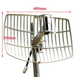 Antenna WiFi a lungo raggio Extender direzionale griglia parabolica esterna wifi 2.4G Antenna 15dBi ad alto guadagno