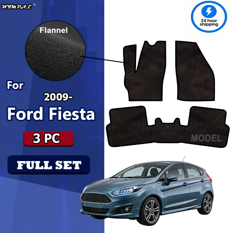 

Фланелевые автомобильные коврики для Ford Fiesta (CB1, CCN) 2009-наст. время, противоскользящие, стильные, без запаха, огнестойкие, водонепроницаемые.