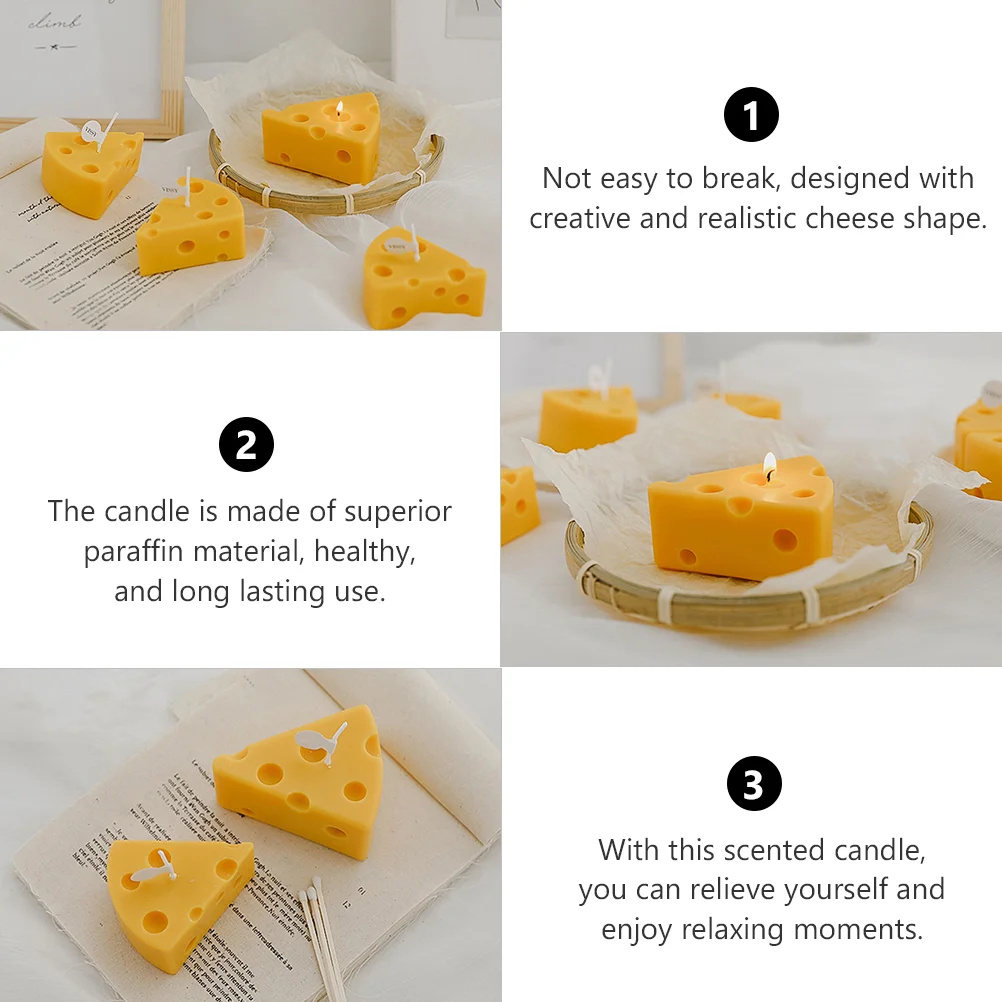 Cheese Aromatherapy Christmas Scented Candles Photo Prop Party Background Fashionable Miss