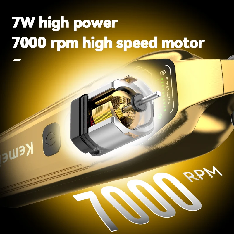 Kemei 1697, электрические машинки для стрижки волос, мужской профессиональный парикмахерский набор, перезаряжаемая беспроводная машинка для стрижки волос типа C, триммер для волос с ЖК-дисплеем