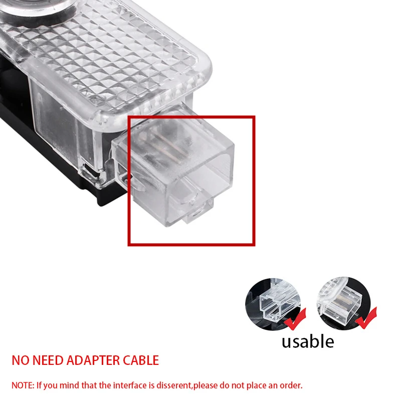 2 قطعة LED باب السيارة ترحيب أضواء لأودي A1 A3 8P 8V A4 A5 A6 A7 A8 Q3 Q5 Q7 Q8 Sline TT شعار العارض شبح الظل مصباح