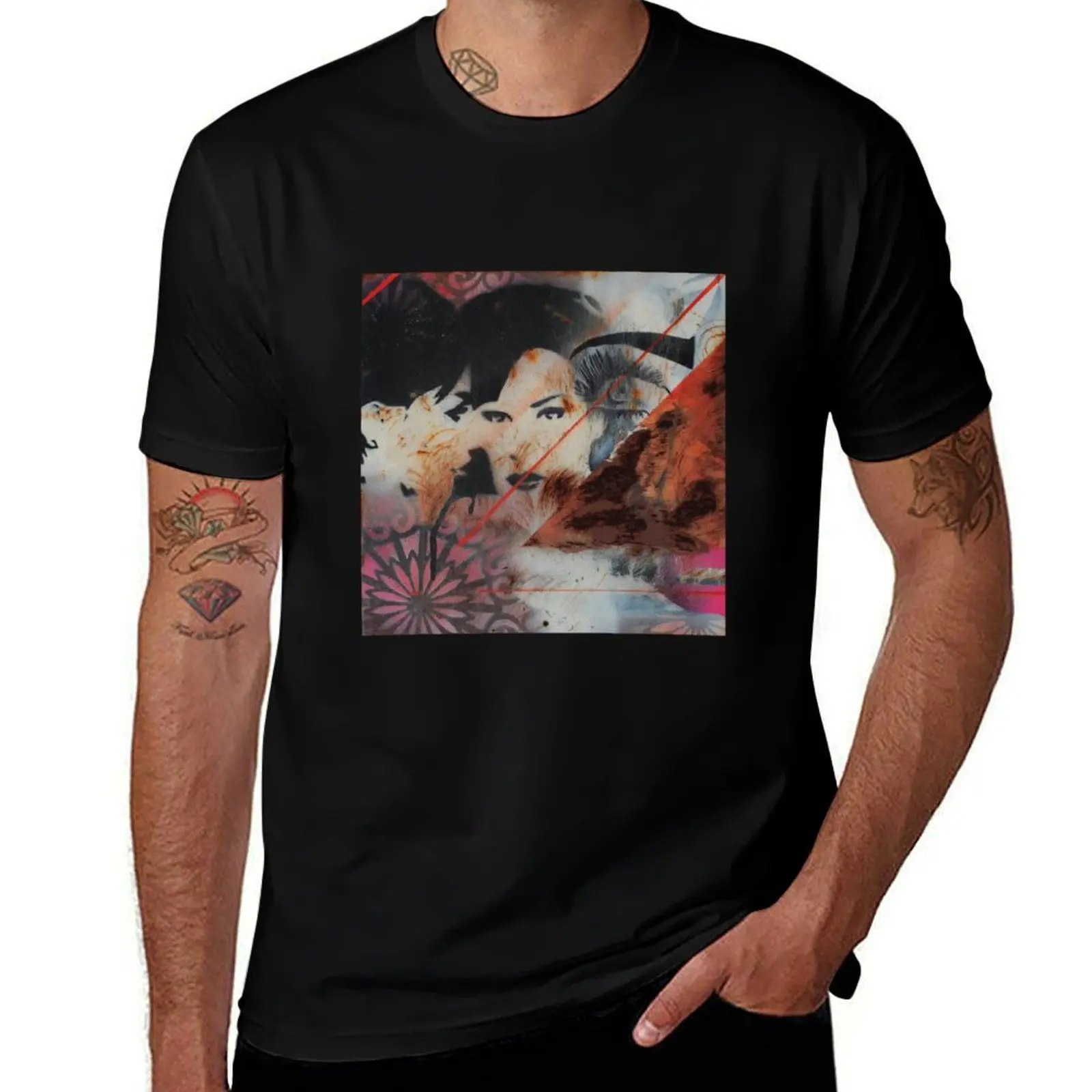 Bound T-Shirt Vintage Style Printed Top T-Shirt
