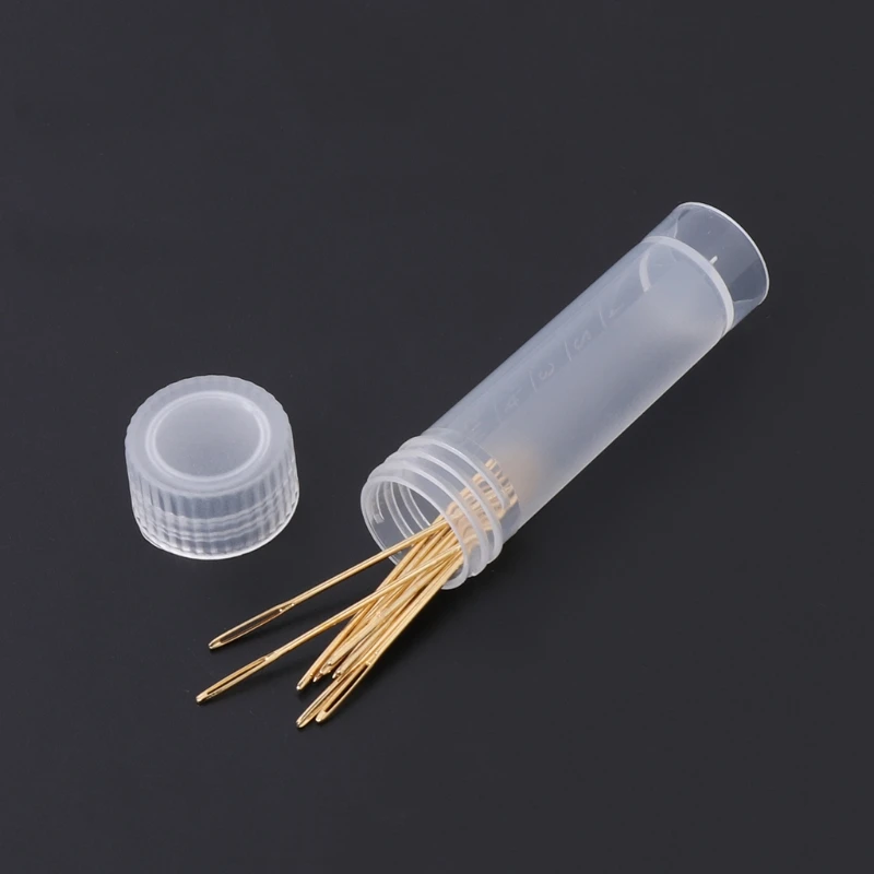 10 pcs 황금 자수 패브릭 크로스 스티치 천 바늘 크기 22 #24 #26 #28 #