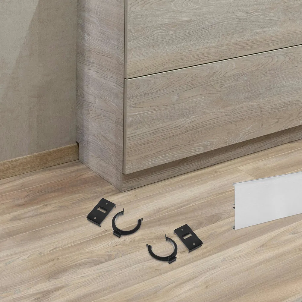 

12 Sets Cabinet Leveler Kick Clips Buckle Kick Board Plinth Clips Kitchen Cabinets Furniture Leveler Chairs Raiser Retainer
