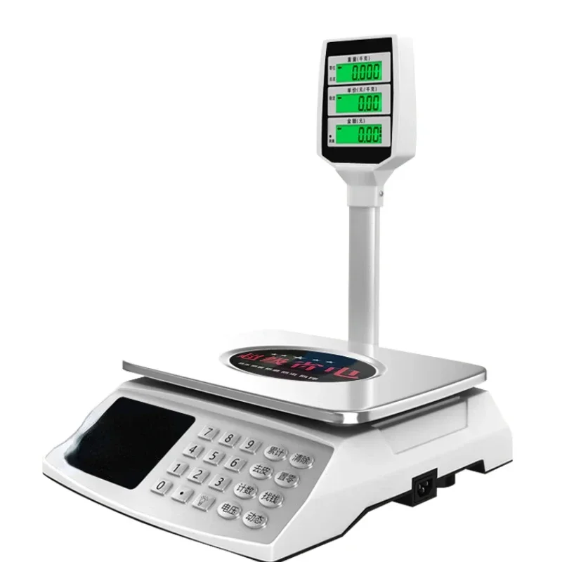 

Market pricing for electronic scale pole live streaming, commercial 30kg platform scale, stainless steel precision Hot sales