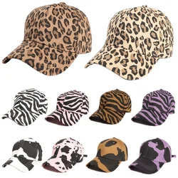 Unisex Leopard Print Zebra Print Baseball Cap Hip Hop Cap Men's Women's Animal Print Sun Hat Adjustable Cap Gorras