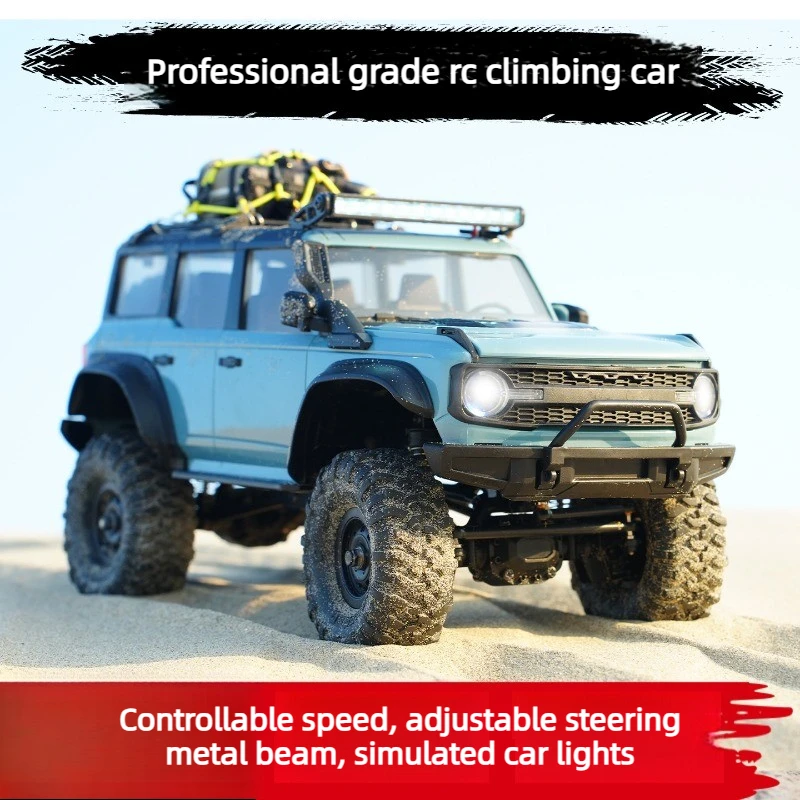 

Professional Grade 1/16 RC Crawler Car 2.4G 4WD with Cool Headlights RTR All Terrain Model Car Toy Suitable for Boys and Adults