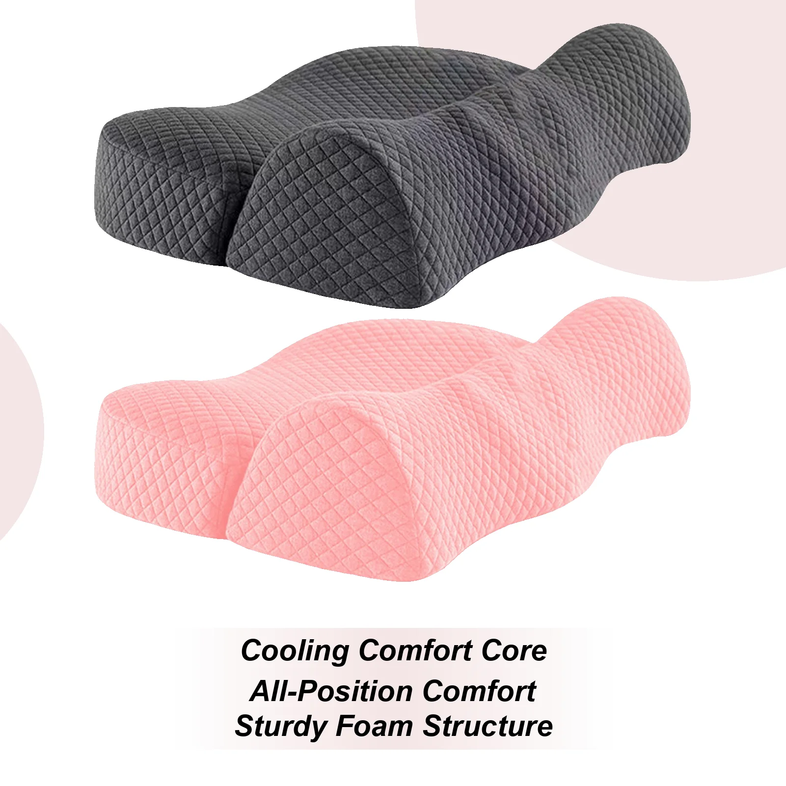 

Cervical Pillow Slow with rebound Cervical Spine Pillow Cooling Cushion Neck Support for Sleeping Workplace Travel Car Airplane