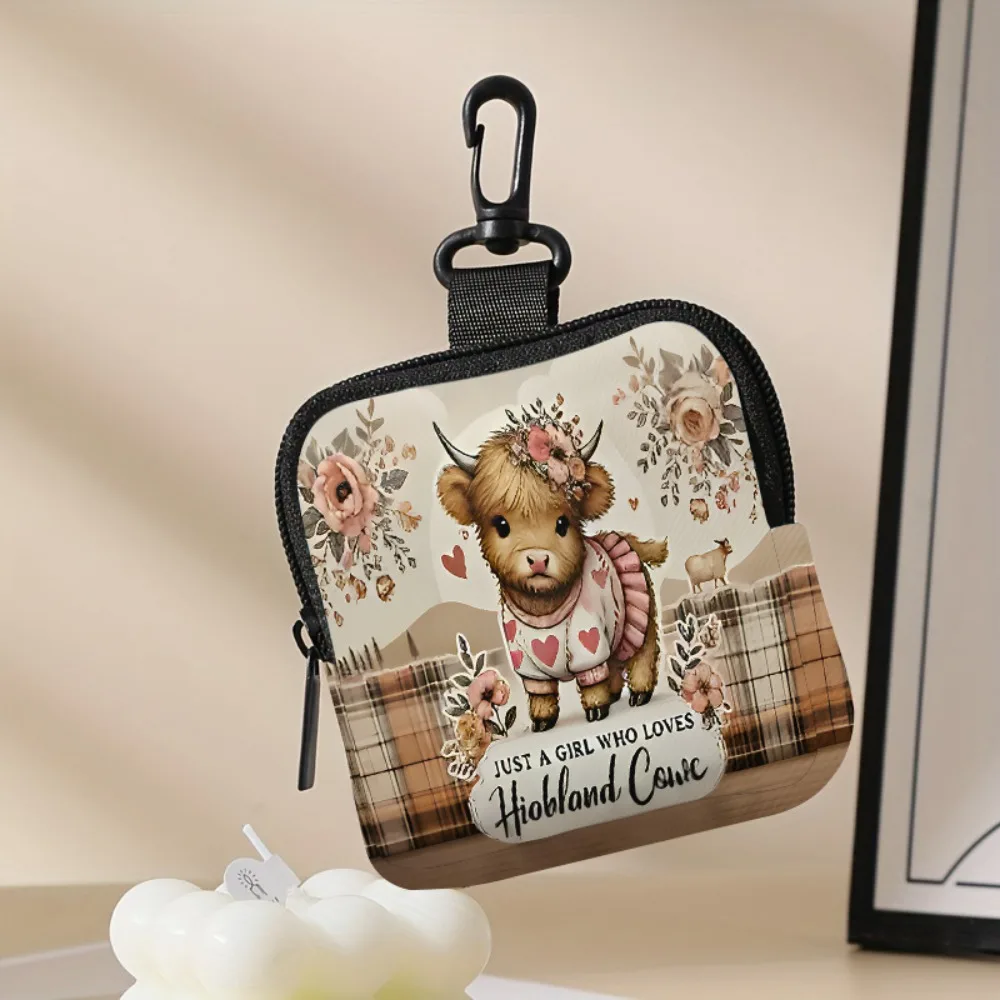 Trendy Mini Coin Purse PVC Water-resistant Wallet Durable Portable Earphone Bag Friends Gift