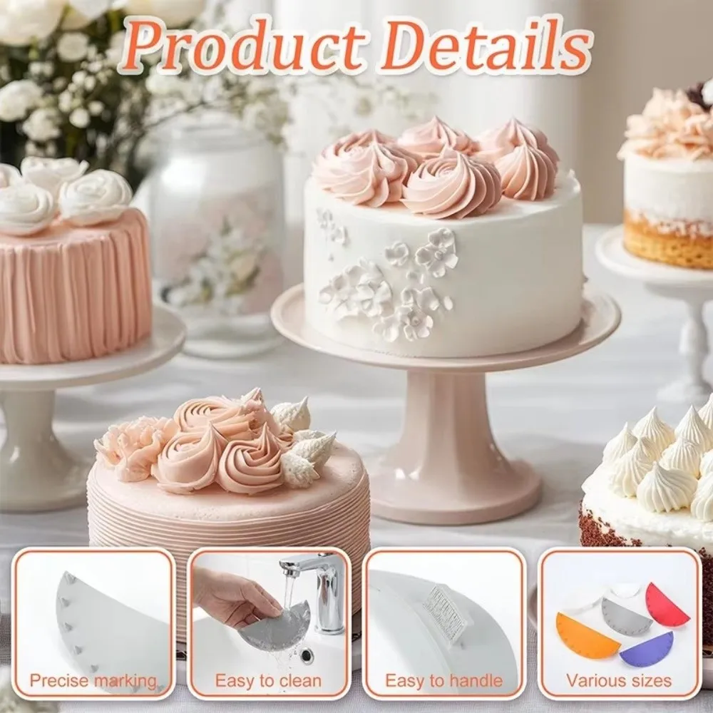 6Pcs/Set New Durable Cake Piping Guide Tool Multi Size Baking Accessories Cake Molds Reusable Cake Arch Tool Dessert Baking