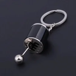 Mini Turbo Turbocharger Keychain Car-styling Keyring Gear Gearbox Pendant Keychain Stick Knobs Keyring Shift Metal Key Ring