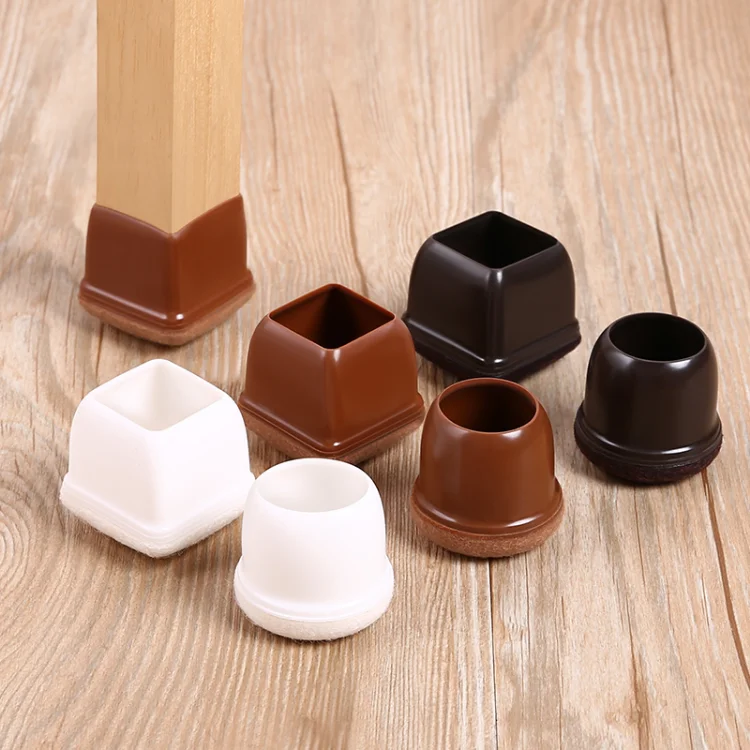 8PCS Soft Silicon Chair Leg Covers Felt Bottom Elastic Furniture Foot Protector Pads Anti-slip Table Legs Floor Protection Mat