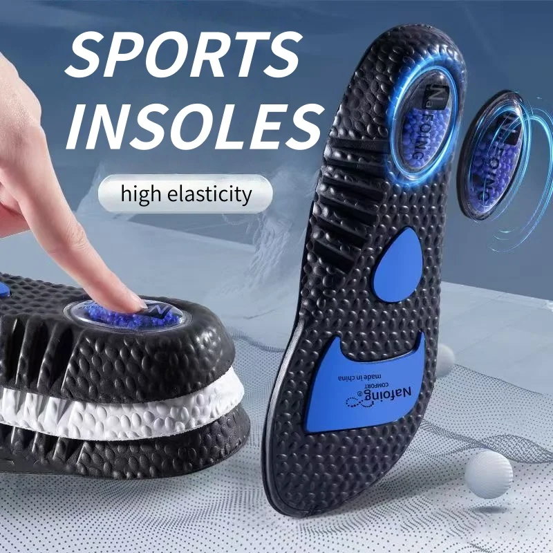 1 Pair Sport Insoles for Shoes EVA Air Cushion Sole Soft Sho