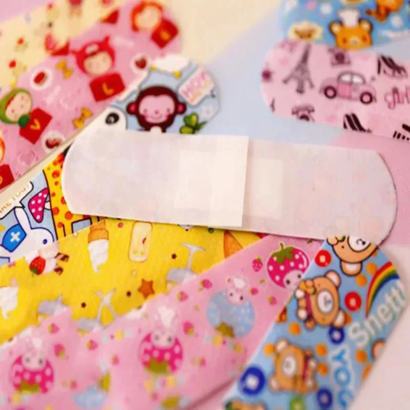 10/20/40/60pcs Cartoon Pattern Waterproof Hemostasis Band Aid Stickers For Kids Adhesive Bandage Wound Plaster First Aid