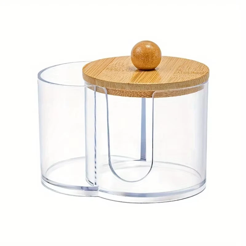 Dual Compartment Cotton Organizer (Clear Storage Box) 6