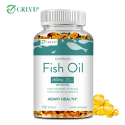 Fish Oil - with Omega-3 DHA & EPA - Benefits The Heart, Protects Eye Fatigue, Cognitive Function, and Learning Ability