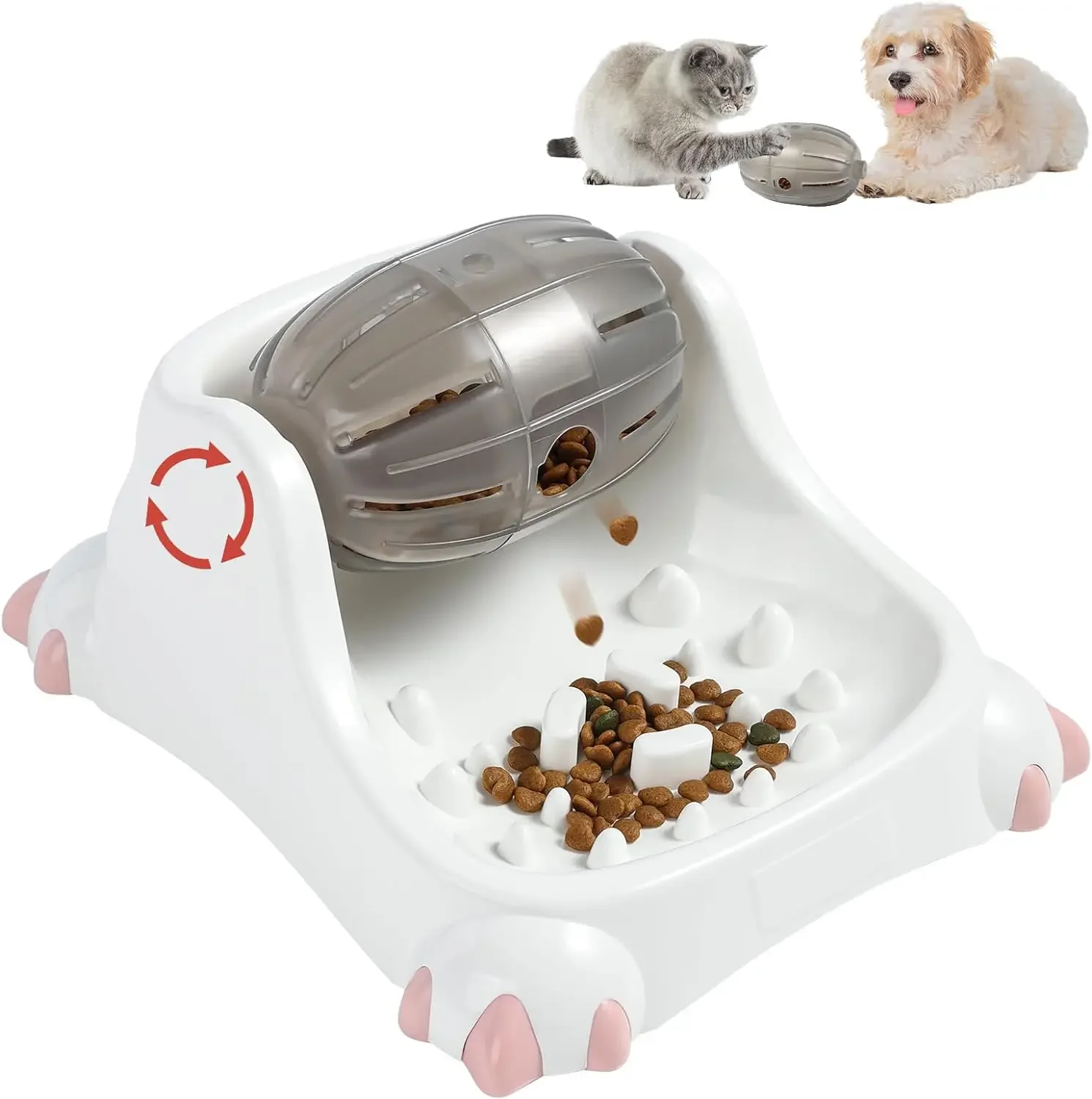 

Dog Puzzle Feeder,Dog Slow Feeder Bowl, Dog Treat Dispenser to Keep Them Busy,Cat Treat Puzzles,Interactive Enrichment