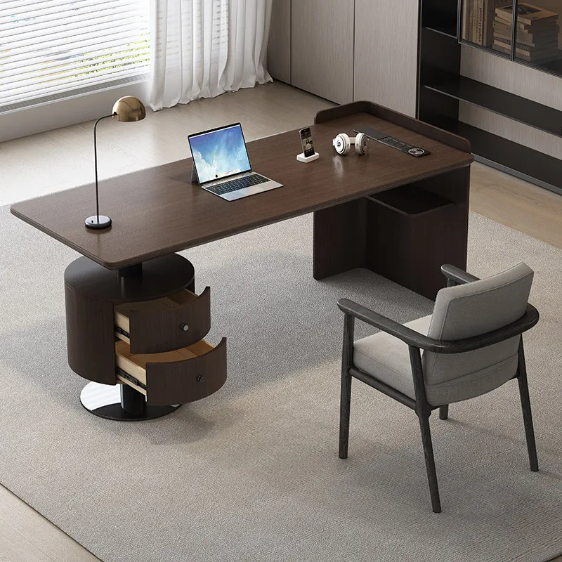 

Итальянский минималистичный офисный стол из массива дерева, дизайнерский роскошный компьютерный стол высокого класса, мебель премиум-класса для бизнеса, escritorio FYDD